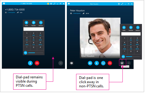 get skype for business dial pad on mac